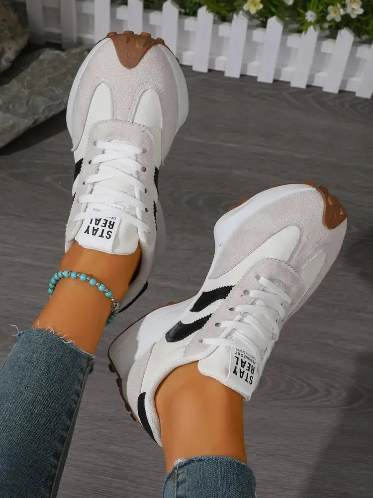 Women’s Lightweight Retro Stripe Comfort Trainers