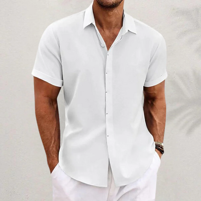 Men’s Lightweight Breathable Linen Shirt – Relaxed Fit