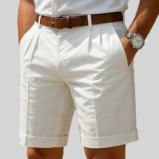 Men’s Pleated Turn-Up Shorts