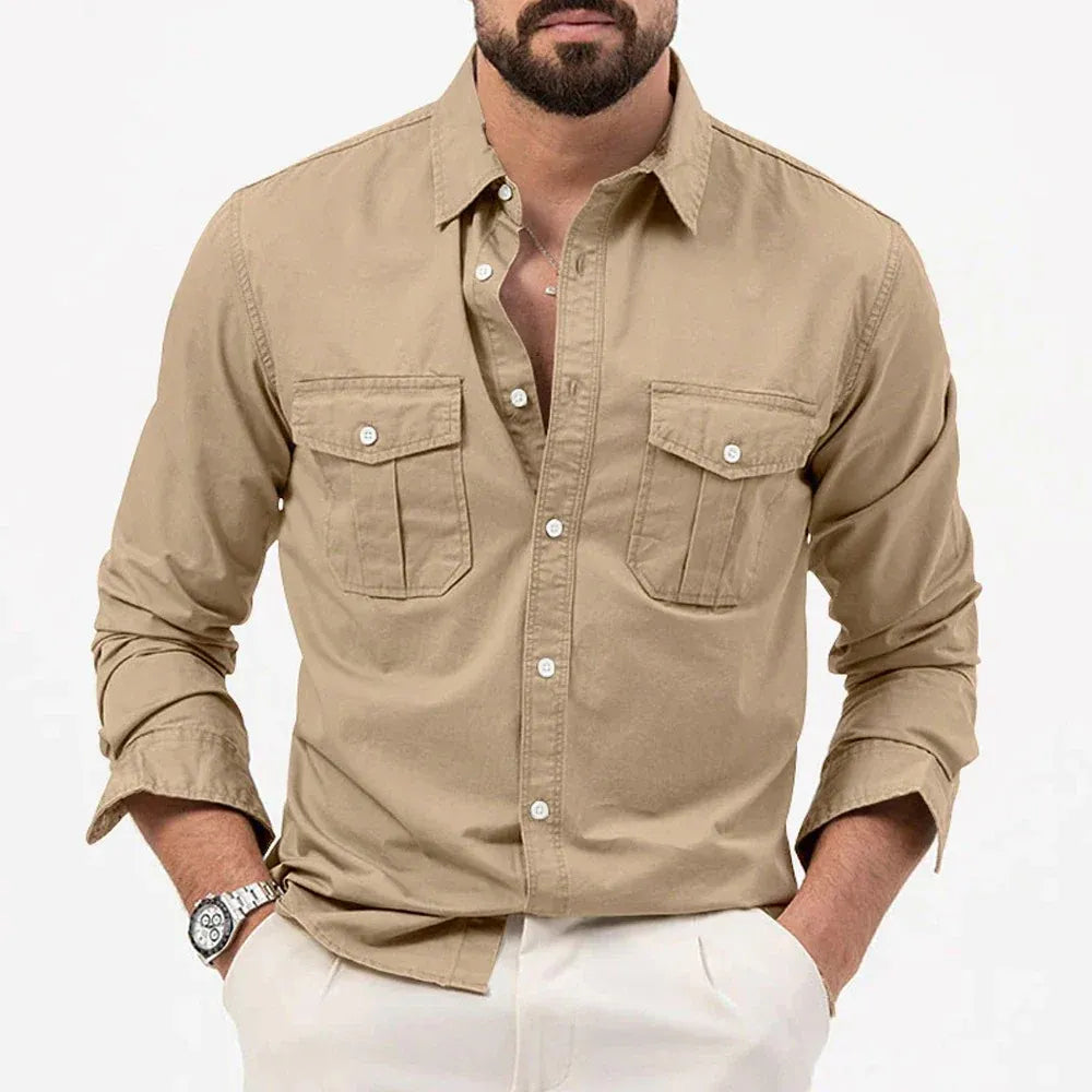 Men’s Classic Utility Button-Up Shirt 🔥