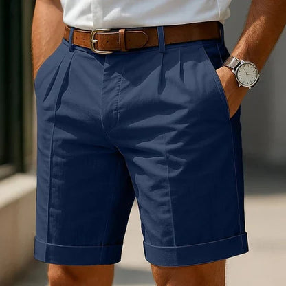 Men’s Pleated Turn-Up Shorts