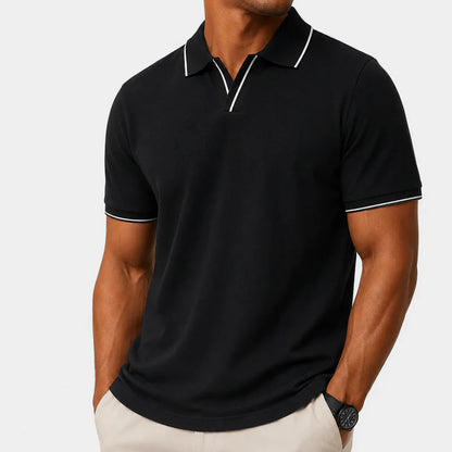 Men’s Contrast-Trim Polo Shirt