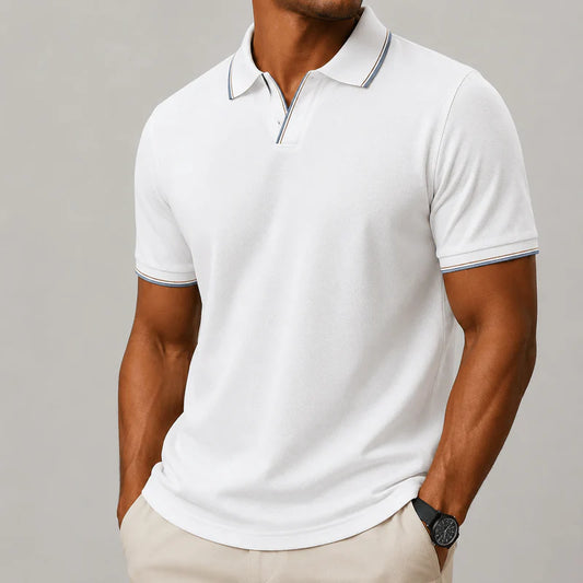 Men’s Contrast-Trim Polo Shirt