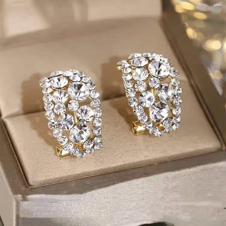 Elegant Oval Hoop Earrings