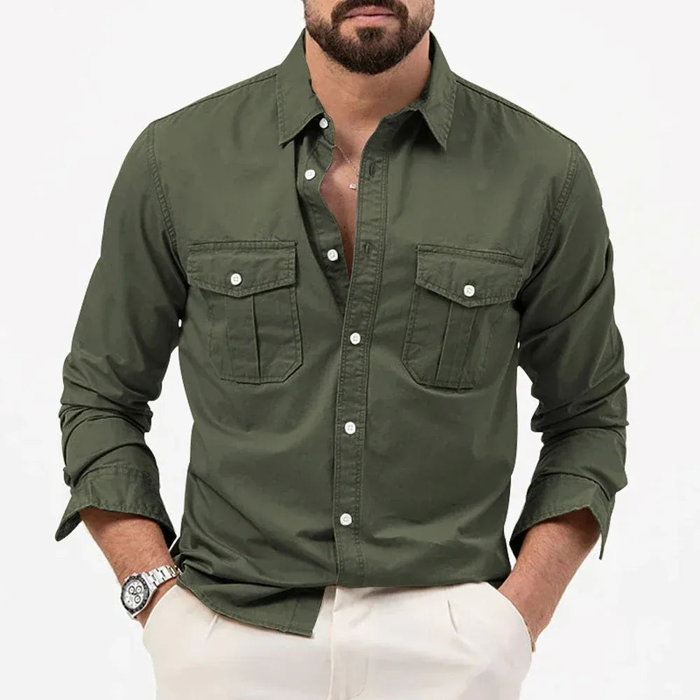 Men’s Classic Utility Button-Up Shirt 🔥