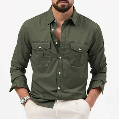 Men’s Classic Utility Button-Up Shirt 🔥