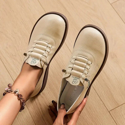 Women’s Leather-Look Support Walking Shoes