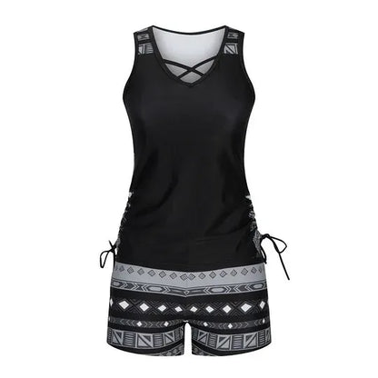 Women’s Printed Tankini Swimsuit Set