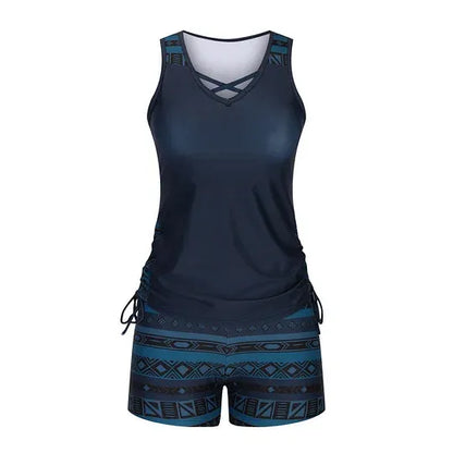 Women’s Printed Tankini Swimsuit Set