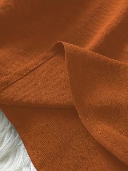 Women’s Relaxed Fit V-Neck Short Sleeve Blouse