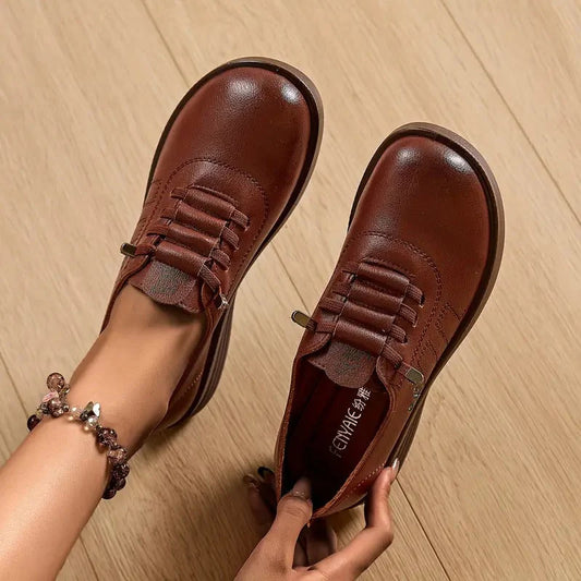 Women’s Leather-Look Support Walking Shoes