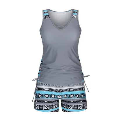 Women’s Printed Tankini Swimsuit Set