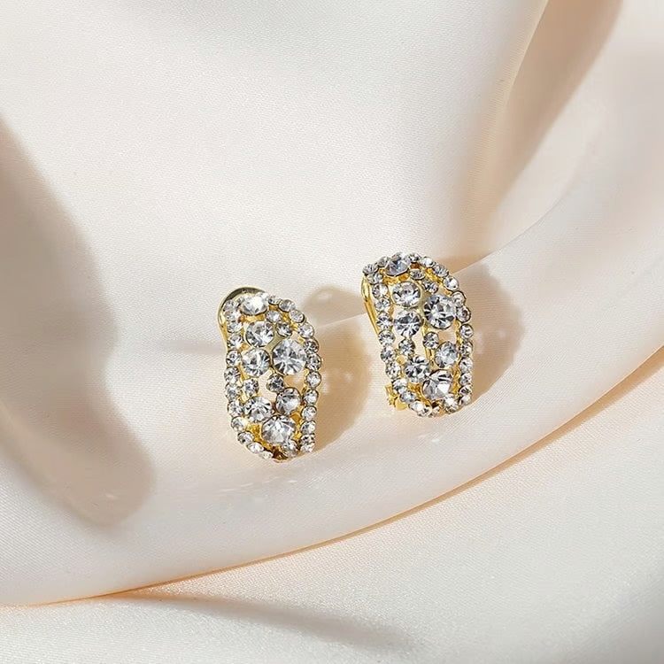 Elegant Oval Hoop Earrings