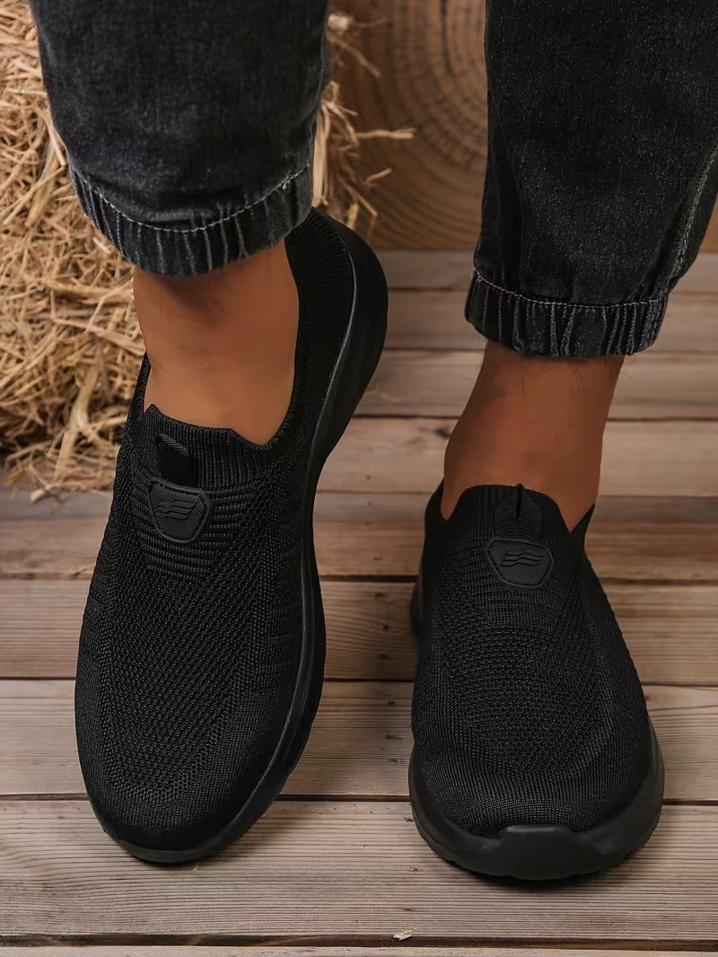 Men’s Lightweight Knit Slip-On Comfort Trainers