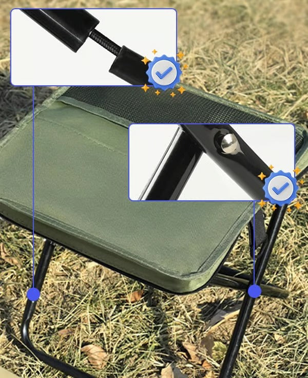 Foldable Backpack Stool with Storage Bag