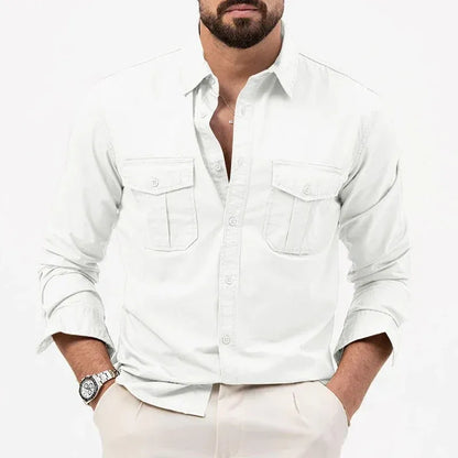 Men’s Classic Utility Button-Up Shirt 🔥