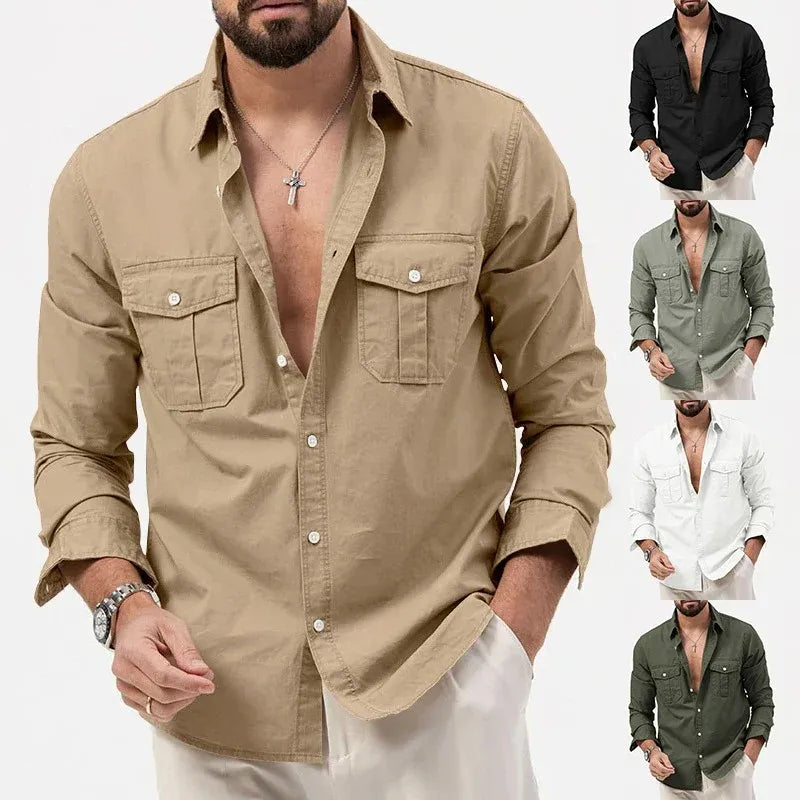 Men’s Classic Utility Button-Up Shirt 🔥