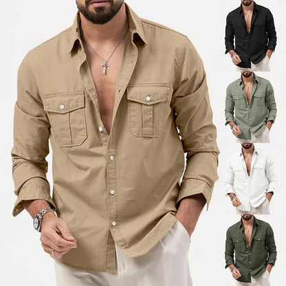 Men’s Classic Utility Button-Up Shirt 🔥