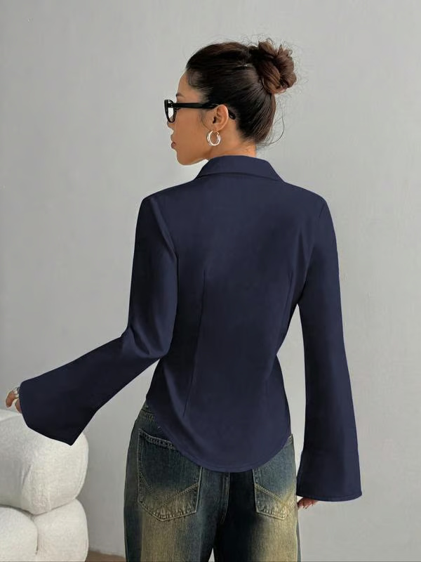 Women’s Slim Fit Button-Down Long Sleeve Shirt
