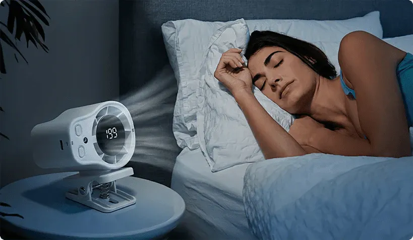 Portable Clip-On Turbo Fan with LED Display