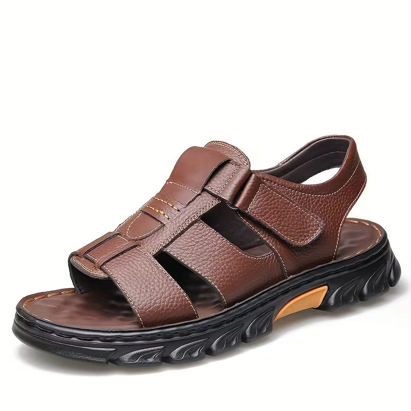 Men’s Leather-Look Comfort Sandals