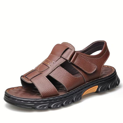 Men’s Leather-Look Comfort Sandals