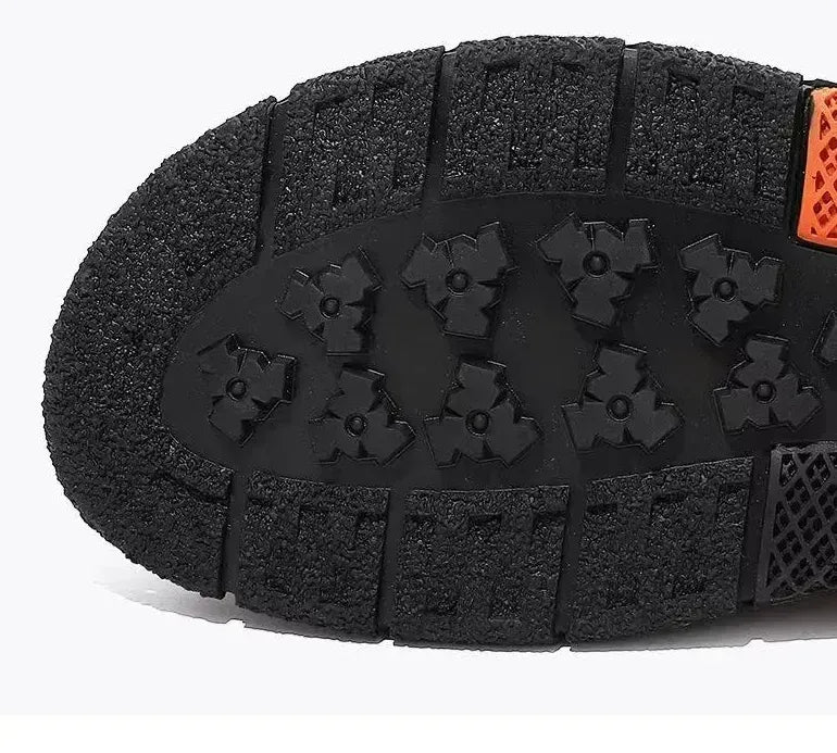 Men’s Breathable Leather-Look Walking Sandals
