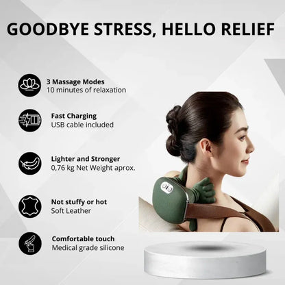 3D Shiatsu Neck & Shoulder Massager with Heat