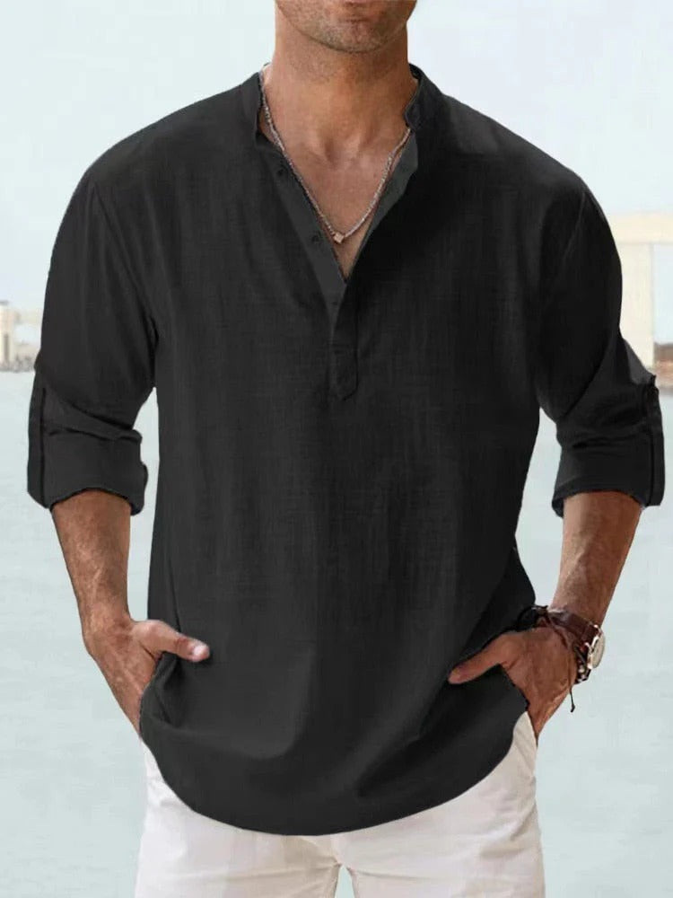 Men's Casual Linen Shirt