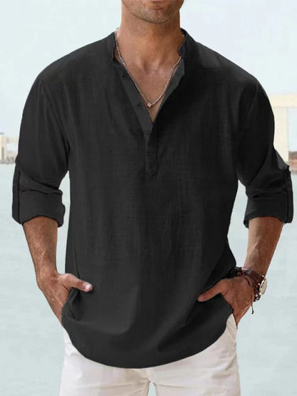 Men's Casual Linen Shirt