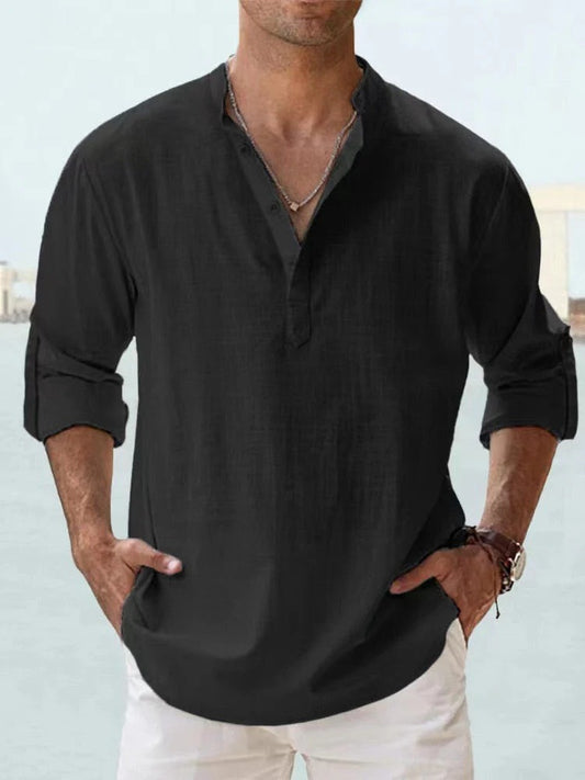 Men's Casual Linen Shirt