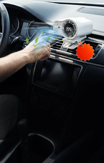 Portable Clip-On Turbo Fan with LED Display