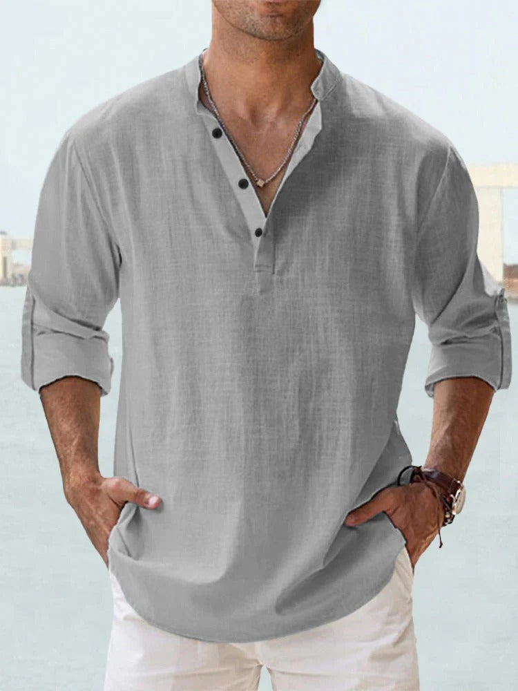 Men's Casual Linen Shirt