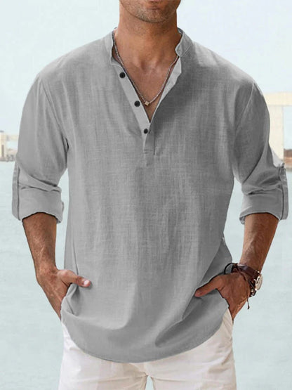 Men's Casual Linen Shirt