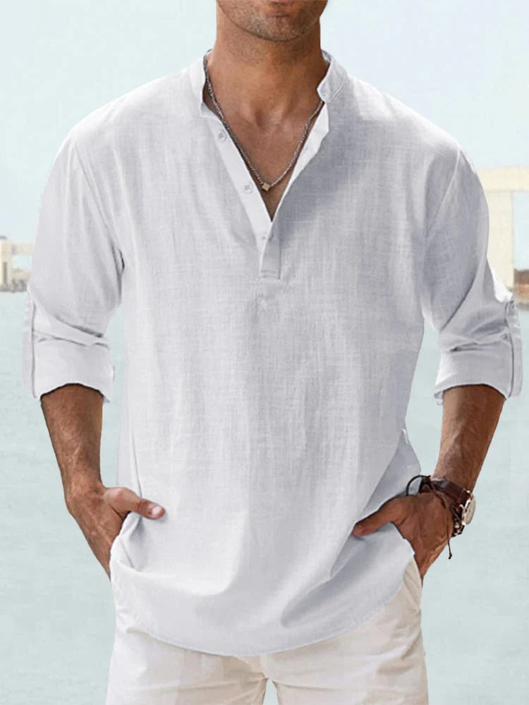 Men's Casual Linen Shirt