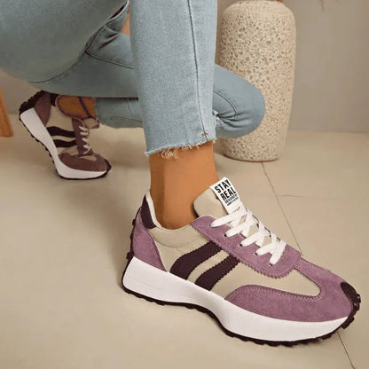 Women’s Lightweight Retro Stripe Comfort Trainers