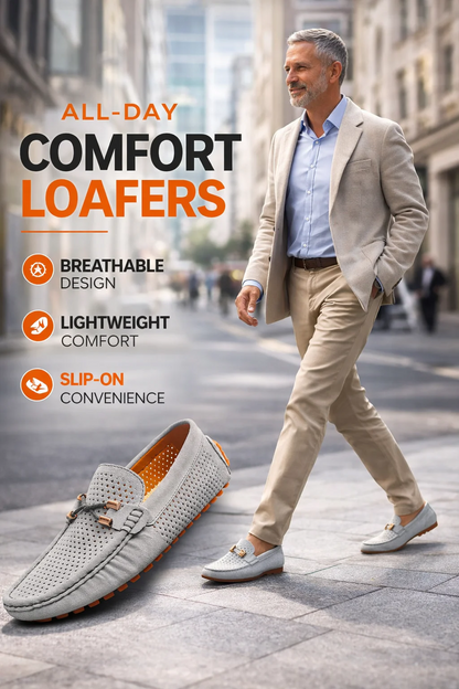 Breathable Slip-On Driving Loafers for Men