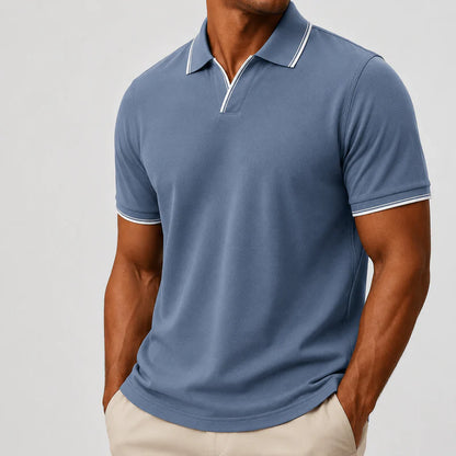 Men’s Contrast-Trim Polo Shirt
