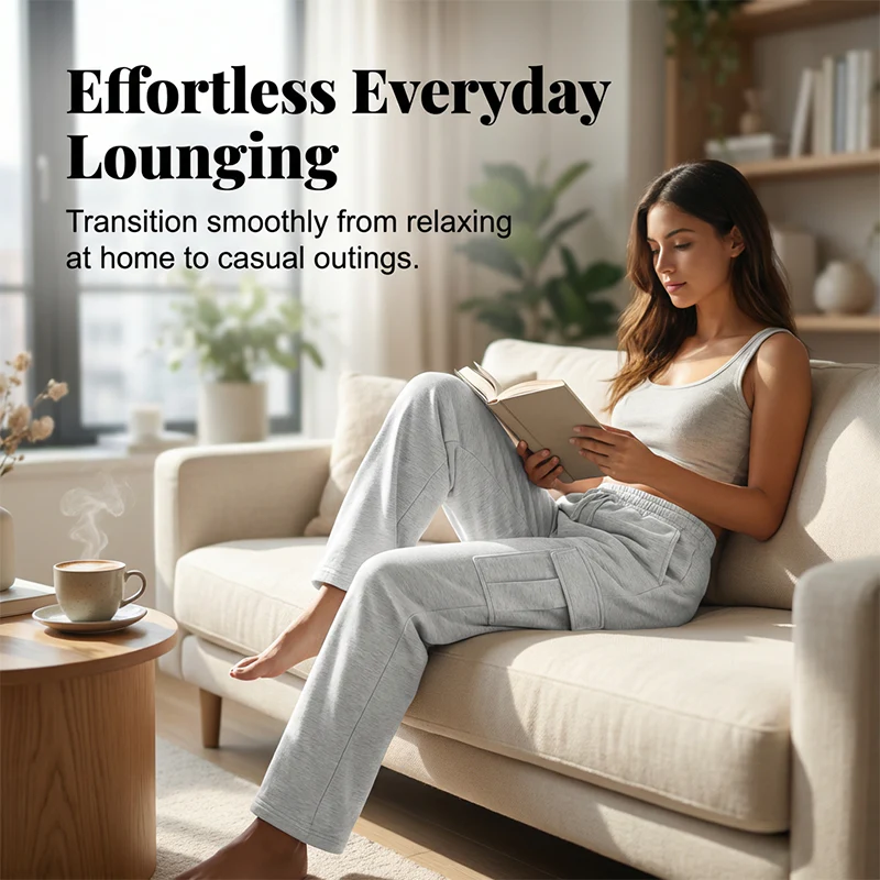 High Waist Wide Leg Cargo Trousers