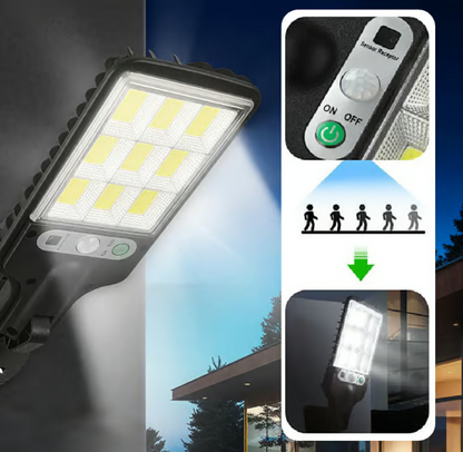Solar Motion Sensor Outdoor Security Lights Set