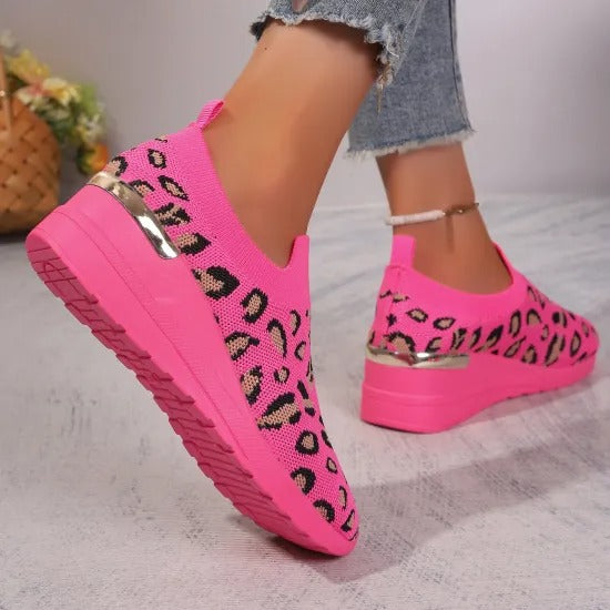 Women’s Breathable Comfort Slip-On Knit Trainers