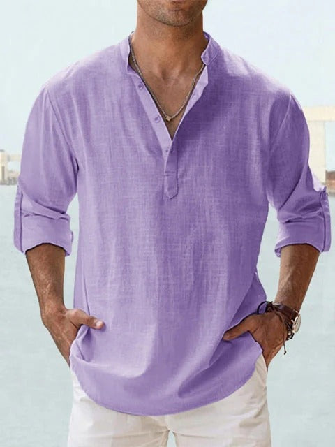 Men's Casual Linen Shirt