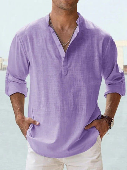 Men's Casual Linen Shirt