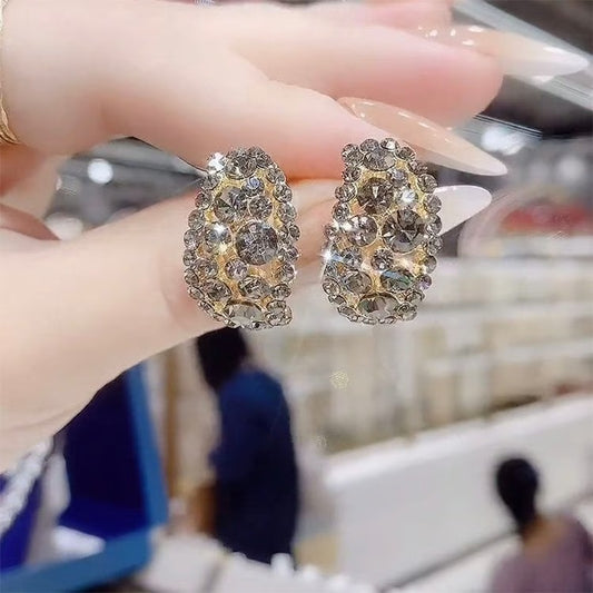 Elegant Oval Hoop Earrings
