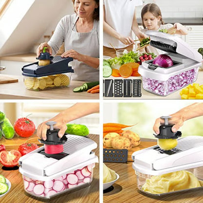 Multifunctional Vegetable Chopper Cutter Set