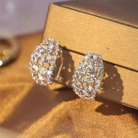 Elegant Oval Hoop Earrings