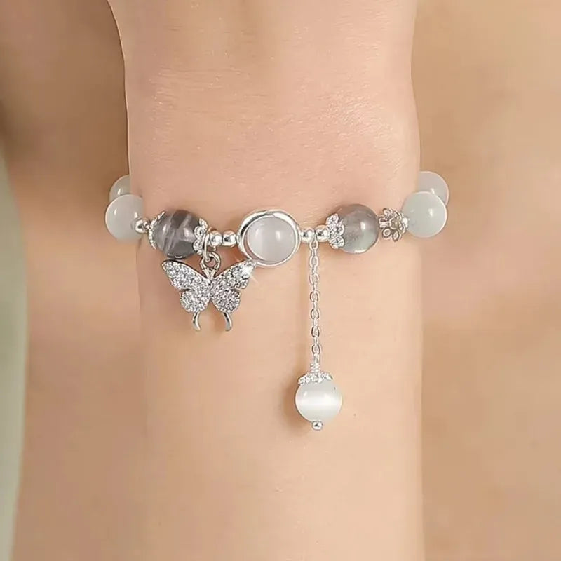 Women’s Moonlight Opal Crystal Charm Bracelet