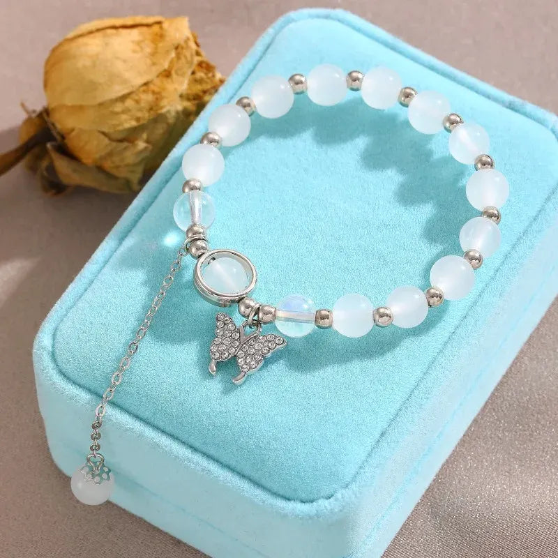 Women’s Moonlight Opal Crystal Charm Bracelet