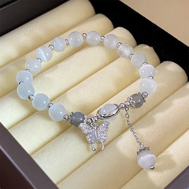 Women’s Moonlight Opal Crystal Charm Bracelet
