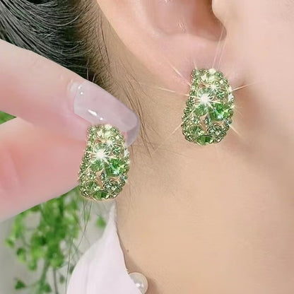 Elegant Oval Hoop Earrings